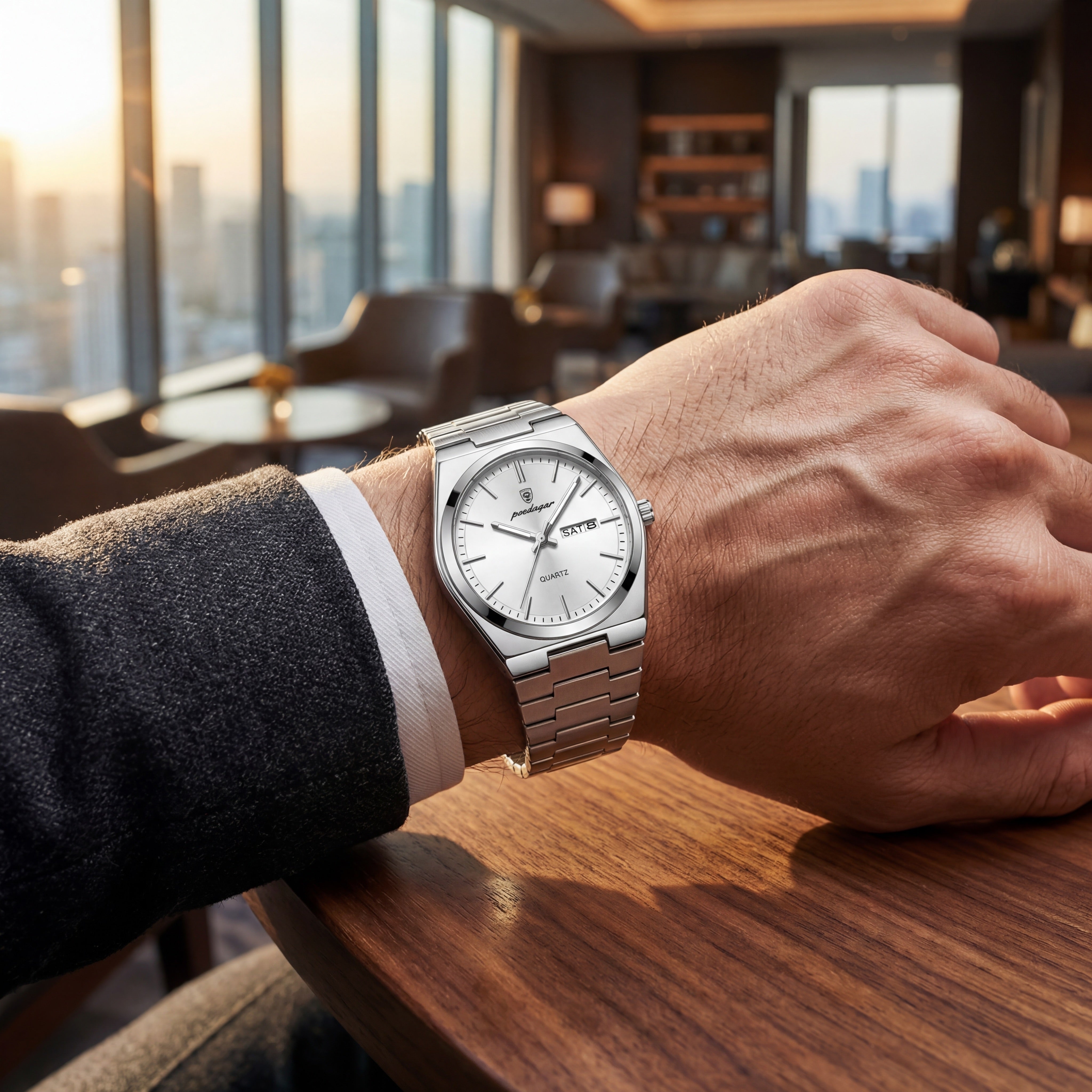 Tempus Linear Steel 40mm | Silver White